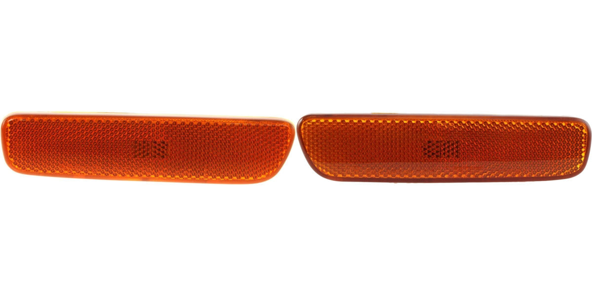 Front Left Driver & Right Passenger Side Set Corner Parking Light Turn Signal Lamp Lens Marker Assembly & Housing Pair Replacement For 1999-2003 Le...