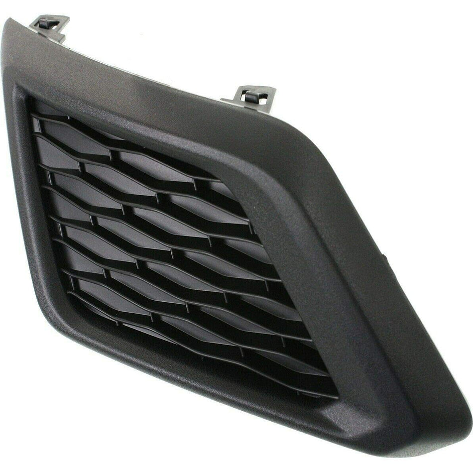DAT AUTO PARTS Front Left Driver Side Fog Light Cover Lamp Hole Bezel Trim Grille Insert Replacement for 2014-2016 Nissan Rogue Black Textured Plas...