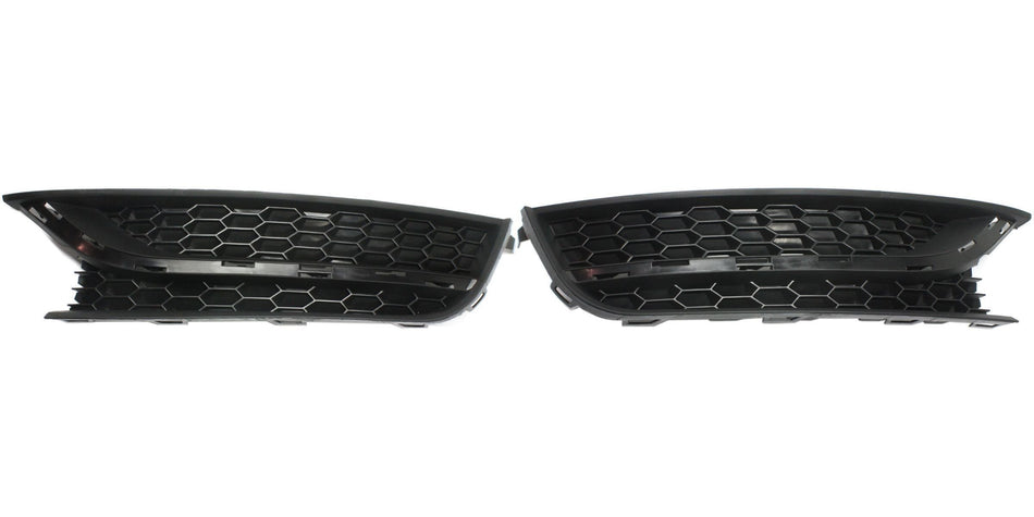 DAT AUTO PARTS Front Right Passenger & Left Driver Side Bumper Fog Light Cover Set of 2 Replacement for 2012-2015 Volkswagen Passat Black Textured ...