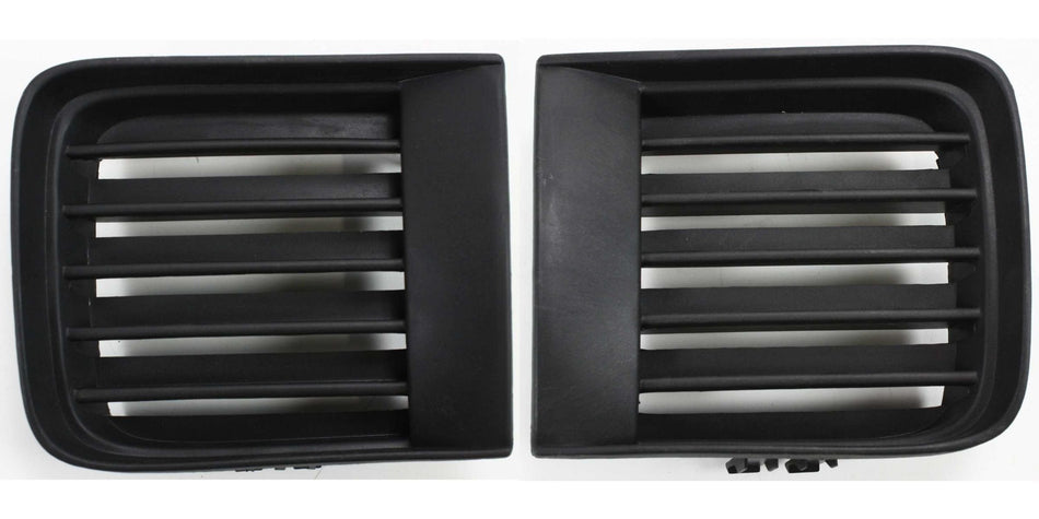 DAT AUTO PARTS Front Left Driver & Right Passenger Side Bumper Cover Inner Grille Insert Trim Molding Replacement Set for 1998-2004 Nissan Pathfind...