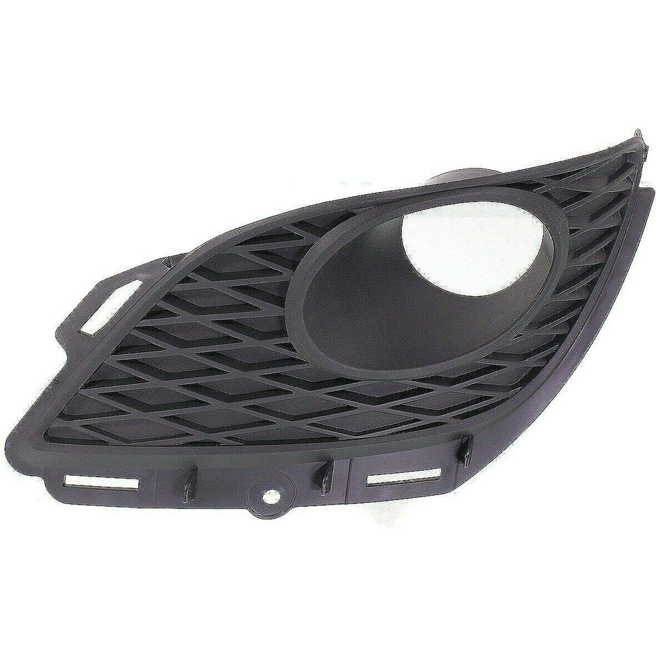 DAT AUTO PARTS Front Right Passenger & Left Driver Side Bumper Fog Light Bezel Cover Grille Set of 2 Replacement For 2009 - 2013 Toyota Matrix Blac...