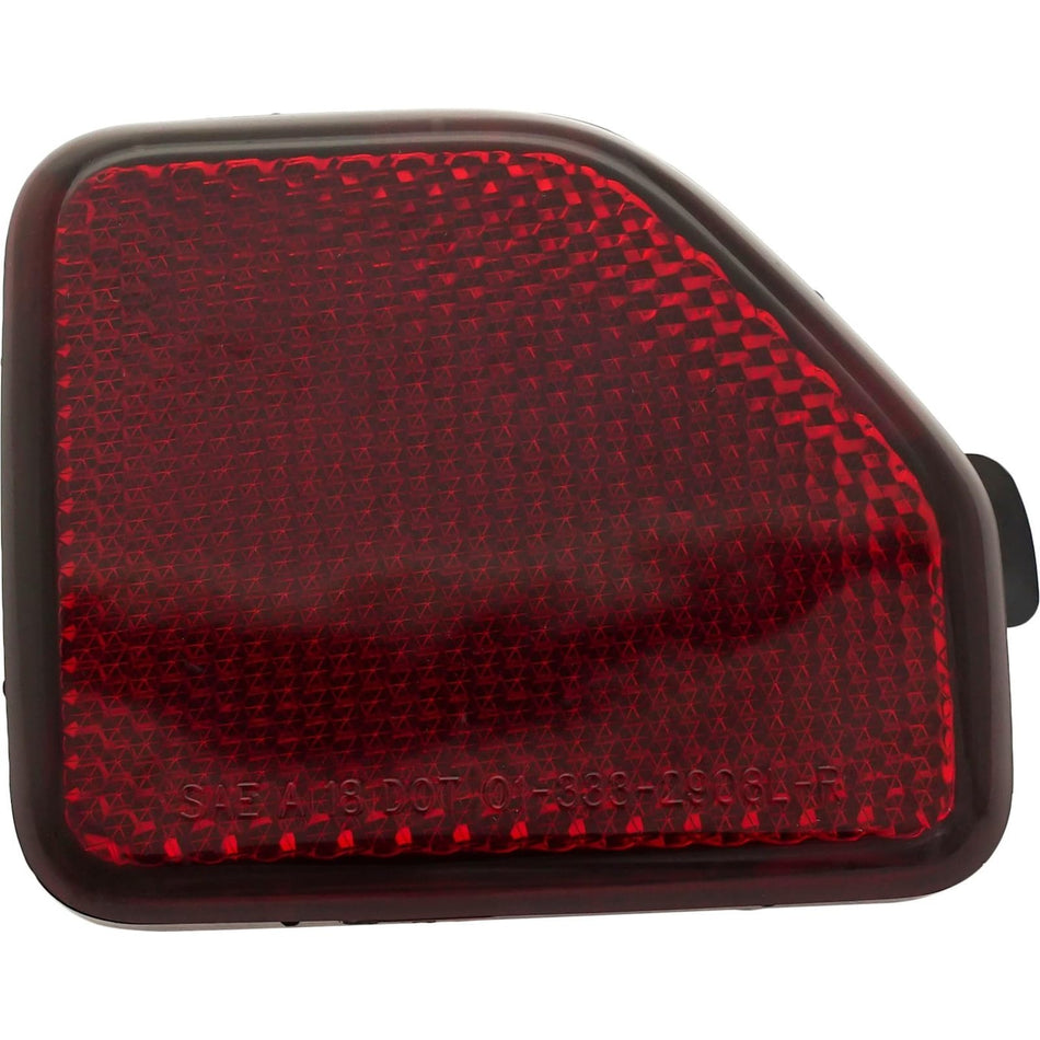 Rear Driver and Passenger Side Bumper Reflector Set of 2 Fits 2018-2026 Jeep Wrangler JL Red Lens CH1184108 CH1185108 68281936AB