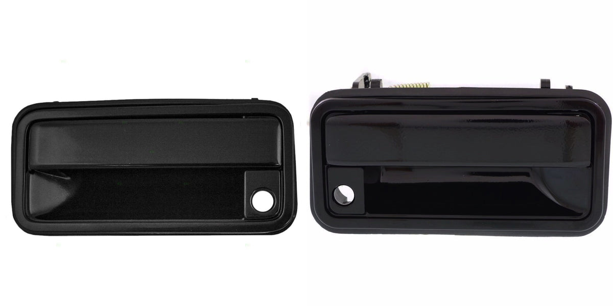 DAT AUTO PARTS Outside Front Left Driver and Right Passenger Side Door Handle Set of 2 Replacement for 1988-1994 Chevy and GMC Pickup Truck C/K Bla...