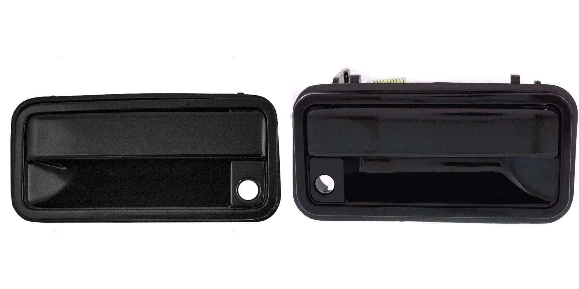 DAT AUTO PARTS Outside Front Left Driver and Right Passenger Side Door Handle Set of 2 Replacement for 1988-1994 Chevy and GMC Pickup Truck C/K Bla...