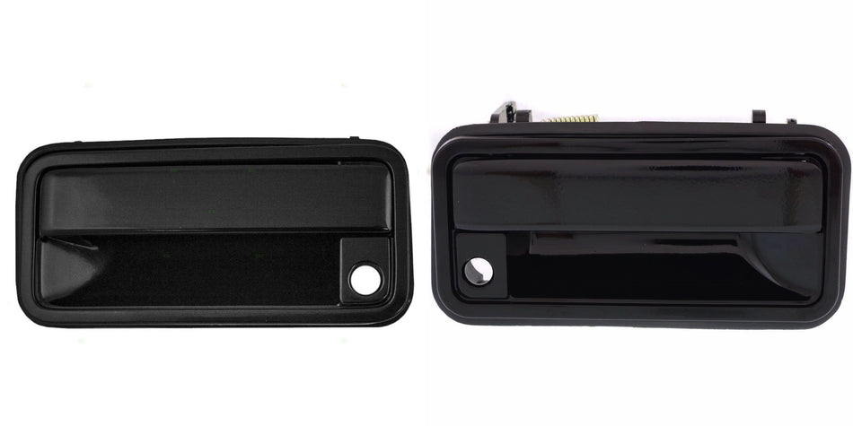 DAT AUTO PARTS Outside Front Left Driver and Right Passenger Side Door Handle Set of 2 Replacement for 1988-1994 Chevy and GMC Pickup Truck C/K Bla...