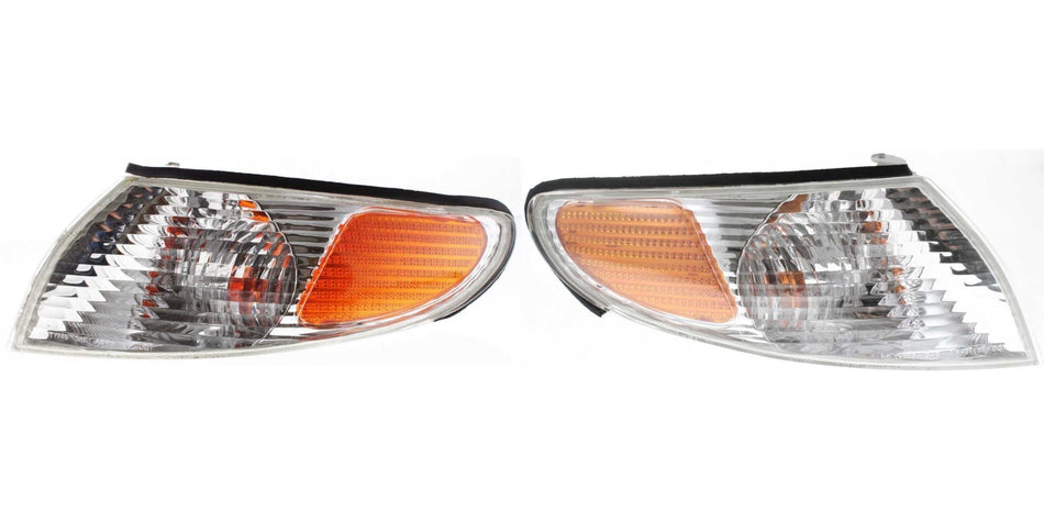 Front Driver and Passenger Side Parking Light 2 Set of 2 Fits 1999-2001 Toyota Solara Orange Amber TO2520159
