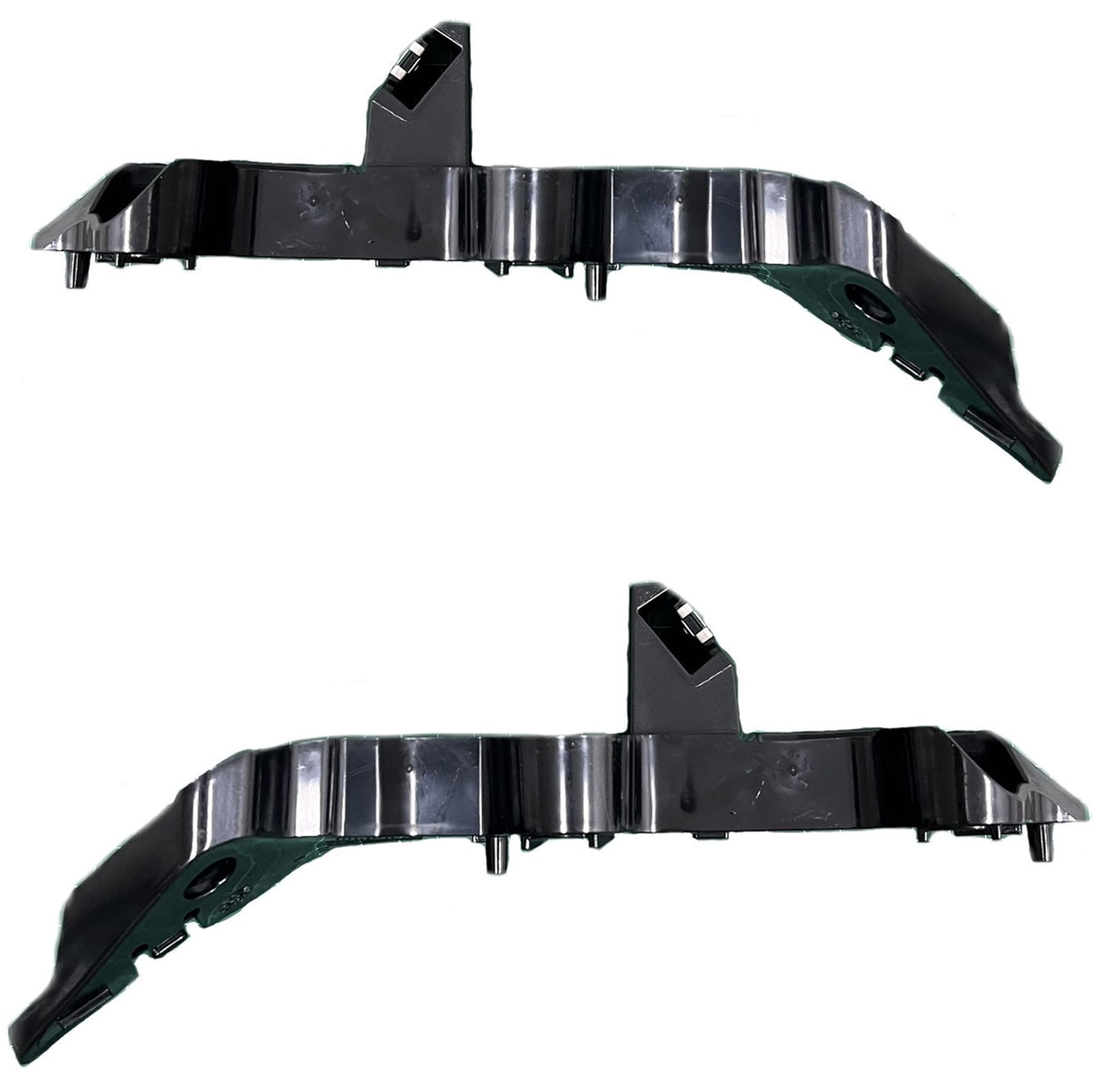 DAT AUTO PARTS Front Left Driver & Right Passenger Side, SET OF 2, Bumper Cover Bracket Retainer, 2019-2023 Ford Transit Connect, Black Plastic Tex...