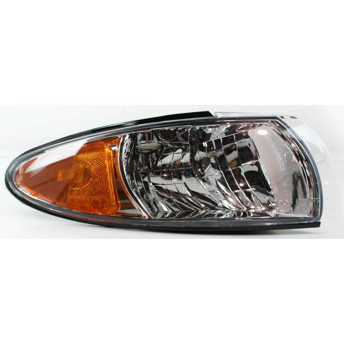 DAT AUTO PARTS Front Right Passenger Side Lens Housing with Corner Light Lamp Replacement for 1997-2003 Pontiac Grand Prix Clear & Orange Amber Len...