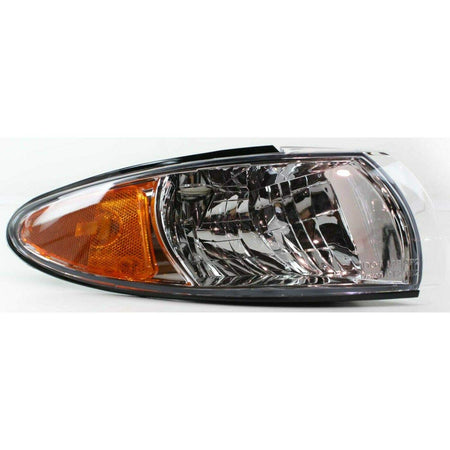 DAT AUTO PARTS Front Right Passenger Side Lens Housing with Corner Light Lamp Replacement for 1997-2003 Pontiac Grand Prix Clear & Orange Amber Len...