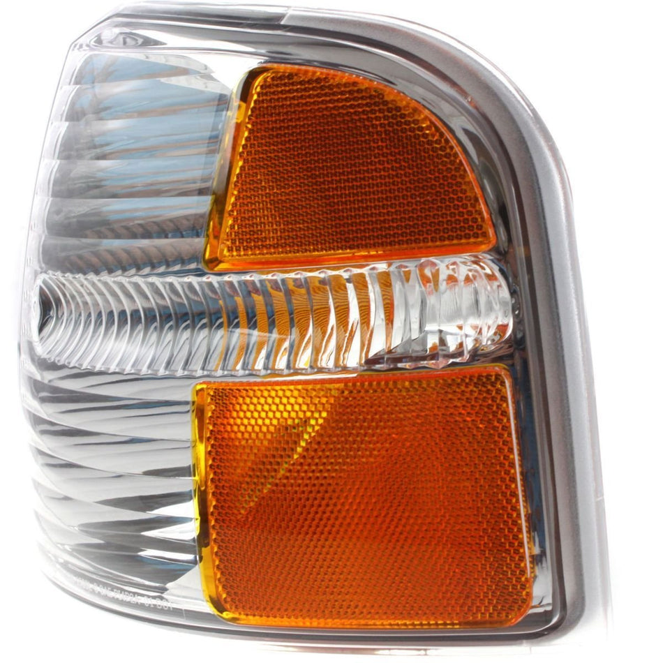 DAT AUTO PARTS Front Left Driver Side Parking Signal Side Marker Light Corner Lamp Lens and Housing Replacement For 2004 - 2005 Ford Explorer Clear...