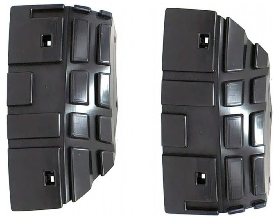 Front Left Driver and Right Passenger Side Upper Bumper Cover Support Replacement for 2007-2013 GMC Sierra for 1500 Series Models Black Textured Pl...