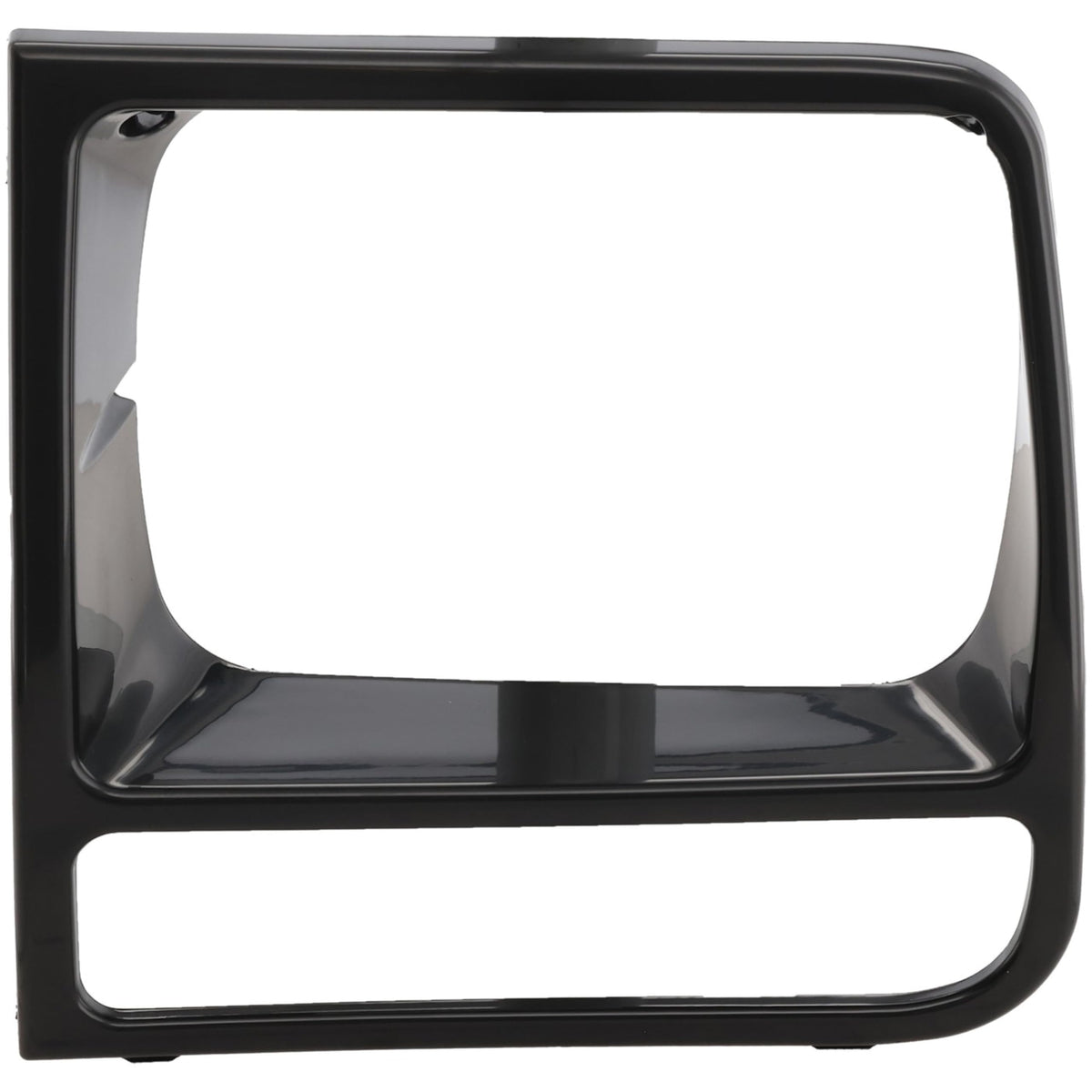 DAT AUTO PARTS Front Left Driver Side HeadLight Door Grille Insert Bezel Trim, For 1997-2001 Jeep Cherokee Midsize Limited/Classic Models, Gloss Bl...