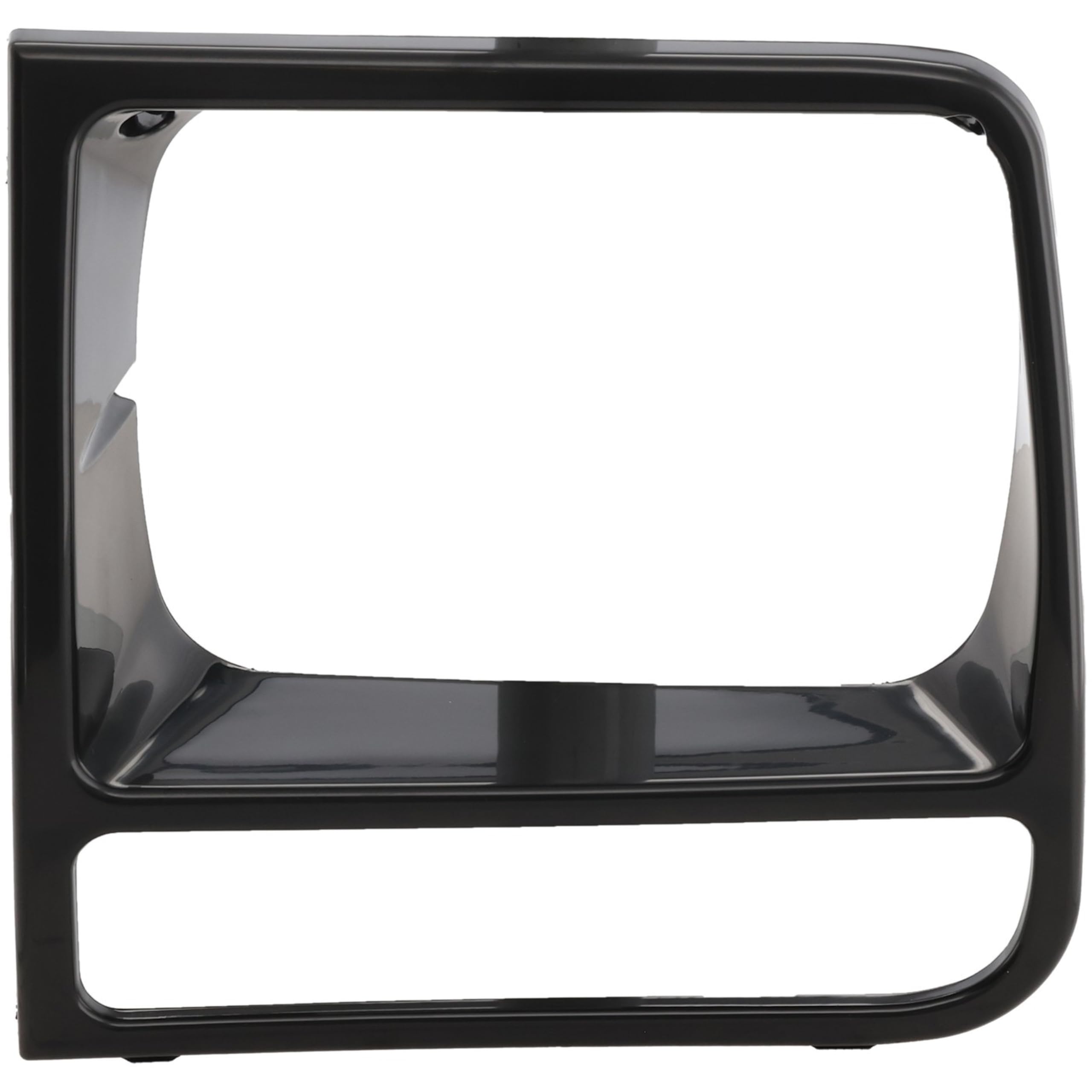 DAT AUTO PARTS Front Left Driver Side HeadLight Door Grille Insert Bezel Trim, For 1997-2001 Jeep Cherokee Midsize Limited/Classic Models, Gloss Bl...