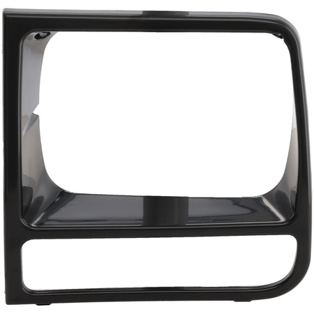 DAT AUTO PARTS Front Left Driver Side HeadLight Door Grille Insert Bezel Trim, For 1997-2001 Jeep Cherokee Midsize Limited/Classic Models, Gloss Bl...