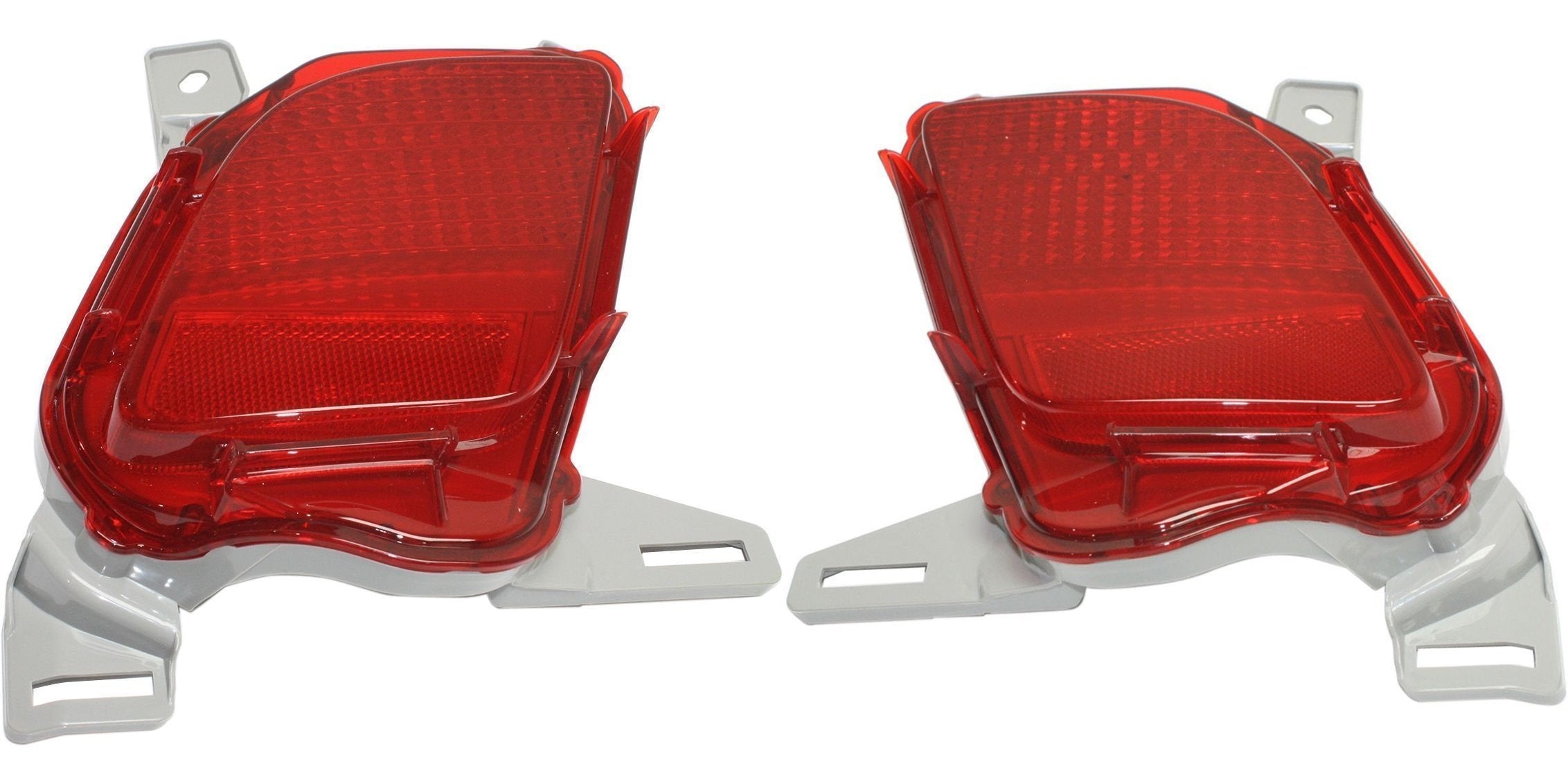 DAT AUTO PARTS REAR BUMPER COVER REFLECTOR SET OF TWO REPLACEMENT FOR 14-16 TOYOTA HIGHLANDER LEFT DRIVER AND RIGHT PASSENGER SIDE PAIR TO1184108 T...
