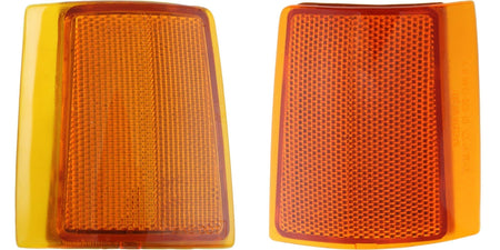 DAT AUTO PARTS Front Right Passenger & Left Driver Side Upper Marker Light Corner Lamp Parking Reflector Set Of 2 Replacement For 1994 - 2002 GMC C...