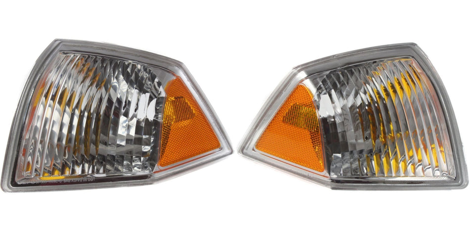 DAT AUTO PARTS Front Left Driver & Right Passenger Set Of 2 Turn Signal Light Parking Lamp Assembly Pair Replacement For 2007-2010 Jeep Compass MK ...