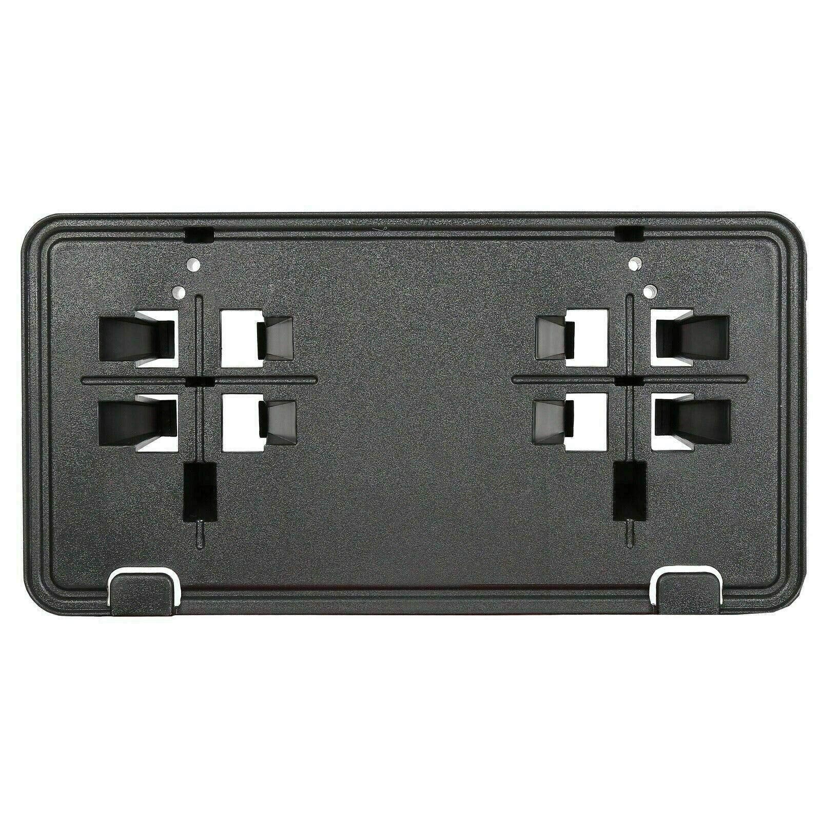 DAT AUTO PARTS Front Bumper License Plate Frame Tag Mounting Bracket Holder Replacement for 2015-2017 Ford F150 Turbo Models Only Black Textured Pl...