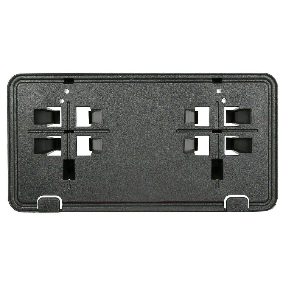 DAT AUTO PARTS Front Bumper License Plate Frame Tag Mounting Bracket Holder Replacement for 2015-2017 Ford F150 Turbo Models Only Black Textured Pl...