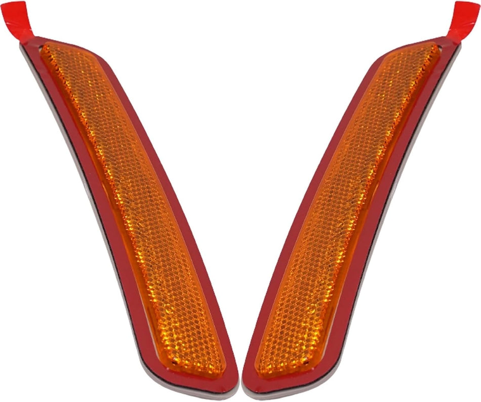Bumper Reflector Front Left and Right Pair Fits 2018-2024 BMW X3 2019-2025 X4 BM1084107 BM1085107