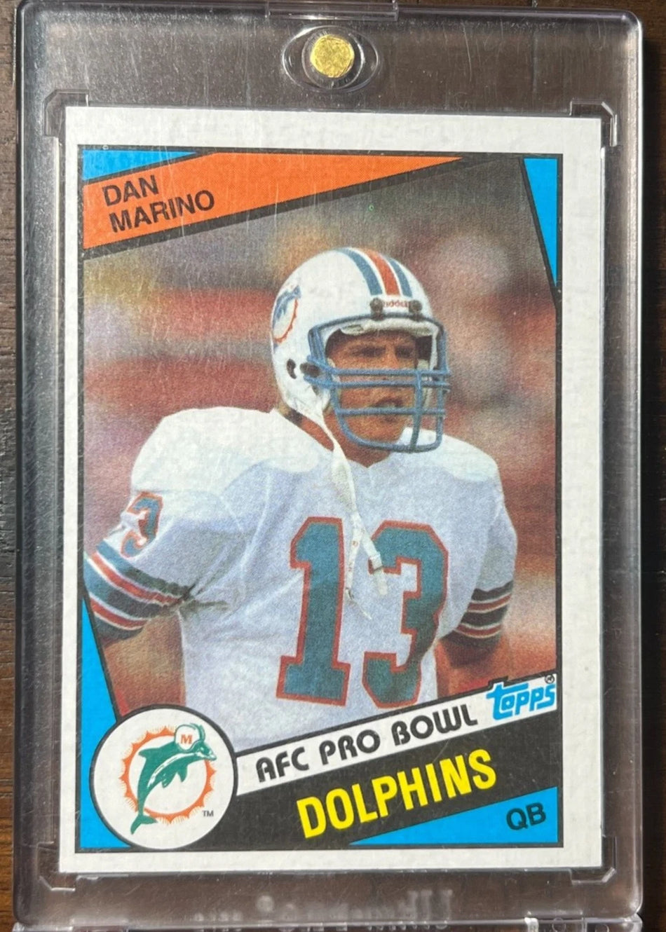 1984 Topps Dan Marino Rookie Card RC #123 HOF Miami Dolphins NM SHARP!